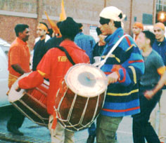 Dhol being played in celebration of Vaisakhi 99