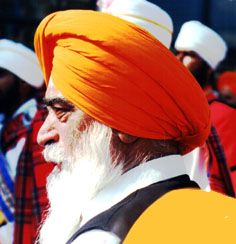 Gur-Sikh at the Nagar Kirtan